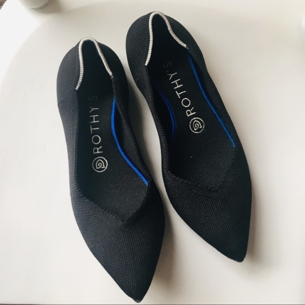 Rothys Black The Point 7.5